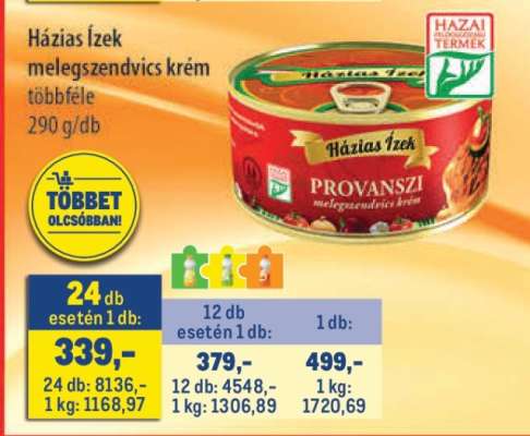 HÁZIAS ÍZEK MELEGSZENDVICS KRÉM