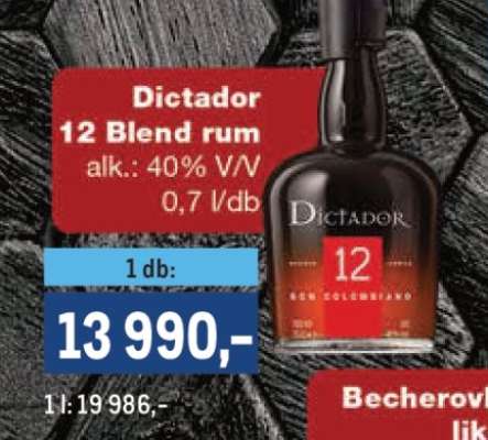 Dictador 12 Blend rum