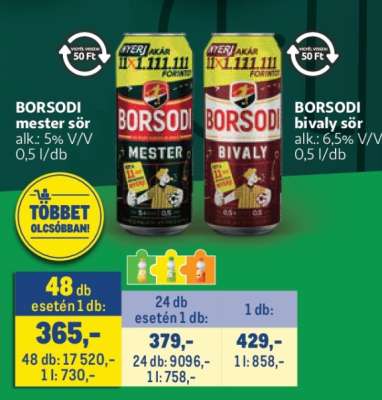 BORSODI mester sör