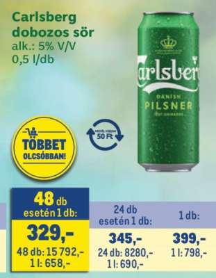 Carlsberg Dobozos Sör
