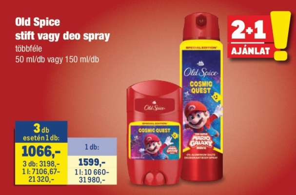 Old Spice stift vagy deo spray