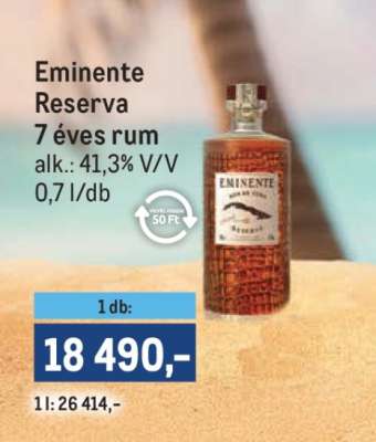 Eminente Reserva 7 éves rum