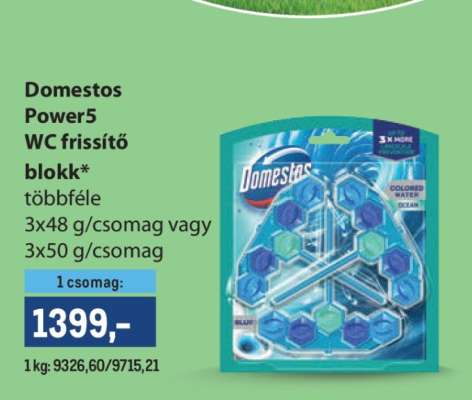 Domestos Power5 WC frissítő blokk