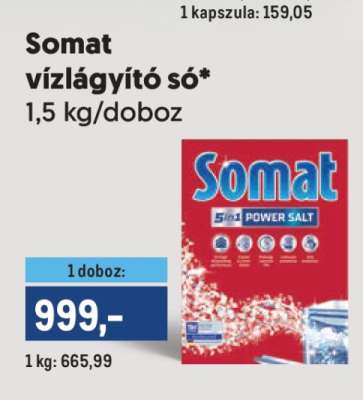 Somat vízlágyító só