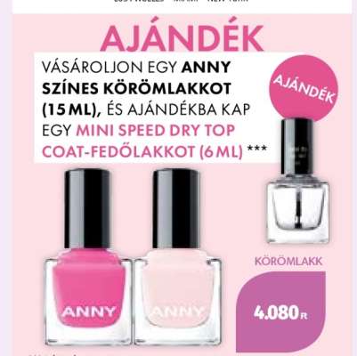 ANNY SZÍNES KÖRÖMLAKK