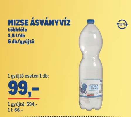 Mizse ásványvíz