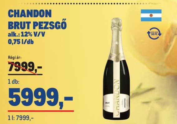 CHANDON BRUT PEZSGŐ
