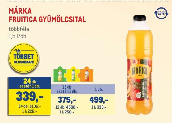 MÁRKA FRUITICA GYÜMÖLCSITAL