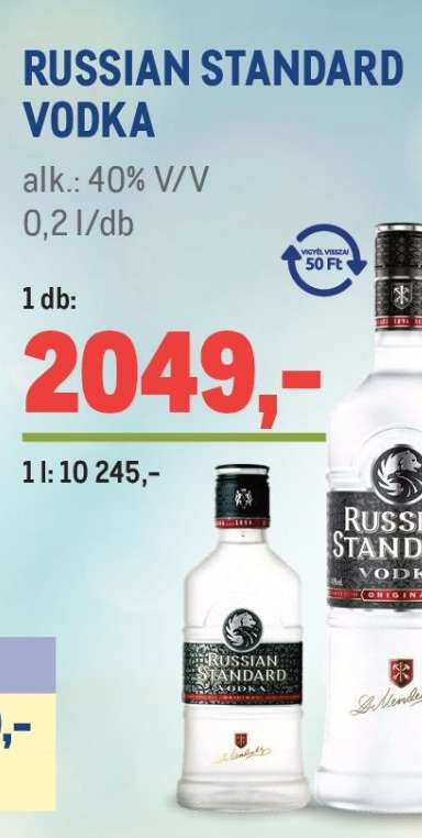 RUSSIAN STANDARD Vodka