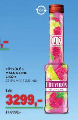 FÜTYÜLŐS MÁLNA-LIME LIKŐR