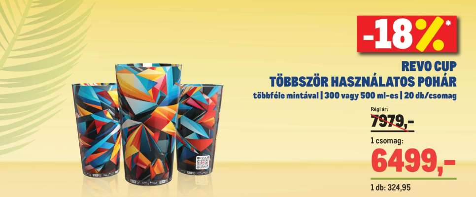 REVO CUP TÖBBSZÖR HASZNÁLATOS POHÁR