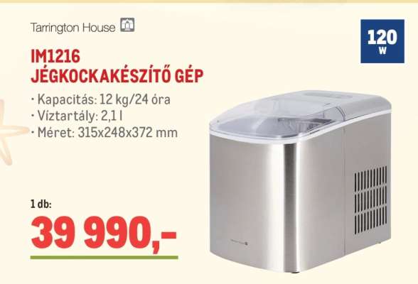 Tarrington House IM1216 JÉGKOCKAKÉSZÍTŐ GÉP