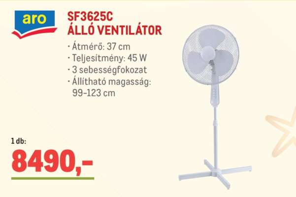 aro SF3625C ÁLLÓ VENTILÁTOR
