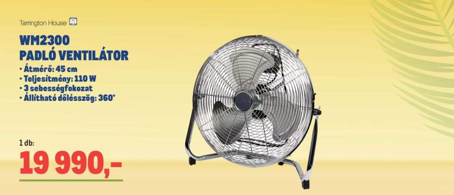 WM2300 PADLÓ VENTILÁTOR