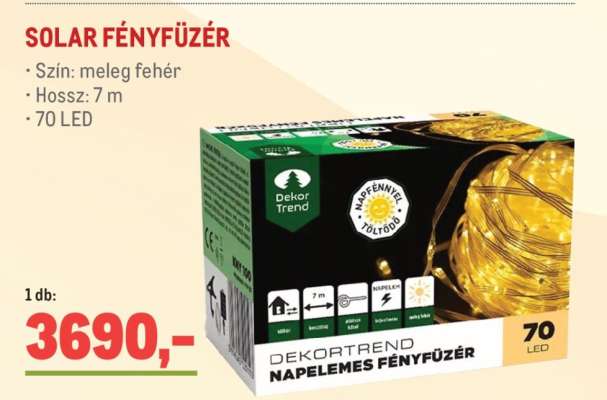 SOLAR FÉNYFŰZÉR