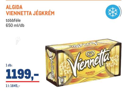 ALGIDA VIENNETTA JÉGKRÉM