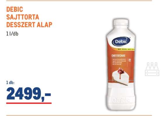 DEBIC SAJTTORTA DESSZERT ALAP