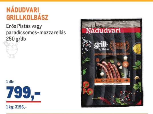 Nádudvari grillkolbász