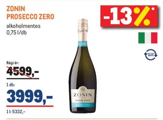 ZONIN PROSECCO ZERO