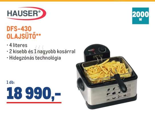 HAUSER DFS-430 OLAJSÜTŐ