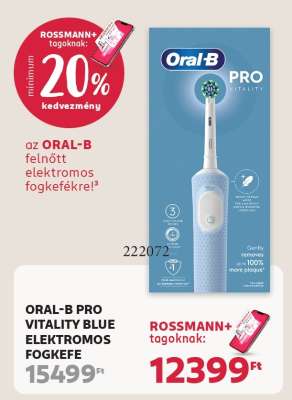 ORAL-B PRO VITALITY BLUE ELEKTROMOS FOGKEFE