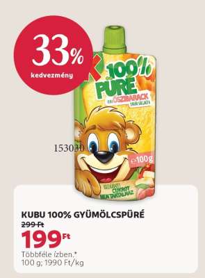 KUBU 100% GYÜMÖLCSPÜRÉ
