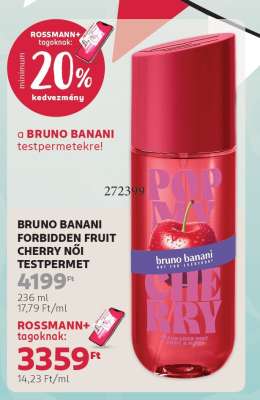 BRUNO BANANI FORBIDDEN FRUIT CHERRY NŐI TESTPERMET