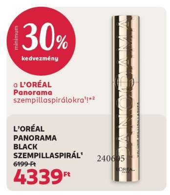 L'ORÉAL PANORAMA BLACK SZEMPILLASPIRÁL