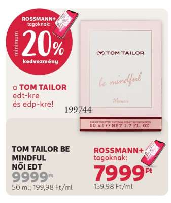 TOM TAILOR BE MINDFUL NŐI EDT
