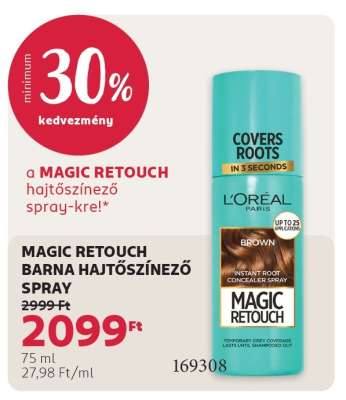 MAGIC RETOUCH BARNA HAJTŐSZÍNEZŐ SPRAY