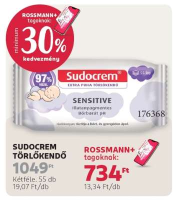 Sudocrem törlőkendő