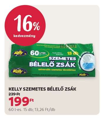 KELLY SZEMETES BÉLELŐ ZSÁK