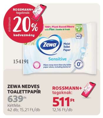 ZEWA NEDVES TOALETT PAPÍR