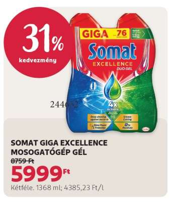 SOMAT GIGA EXCELLENCE MOSOGATÓGÉP GÉL