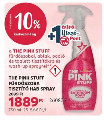 THE PINK STUFF FÜRDŐSZOBA TISZTÍTÓ HAB SPRAY