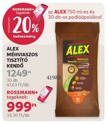 ALEX MÉHVIASZOS TISZTÍTÓ KENDŐ