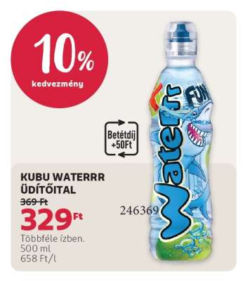 KUBU WATERRR ÜDÍTŐITAL