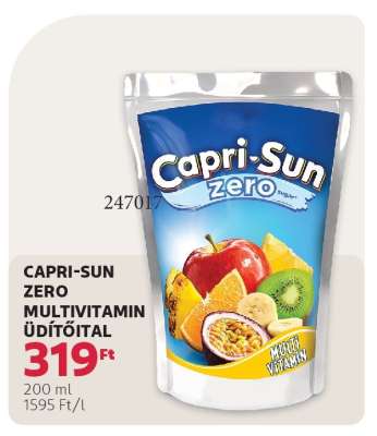 CAPRI-SUN ZERO MULTIVITAMIN ÜDÍTŐITAL