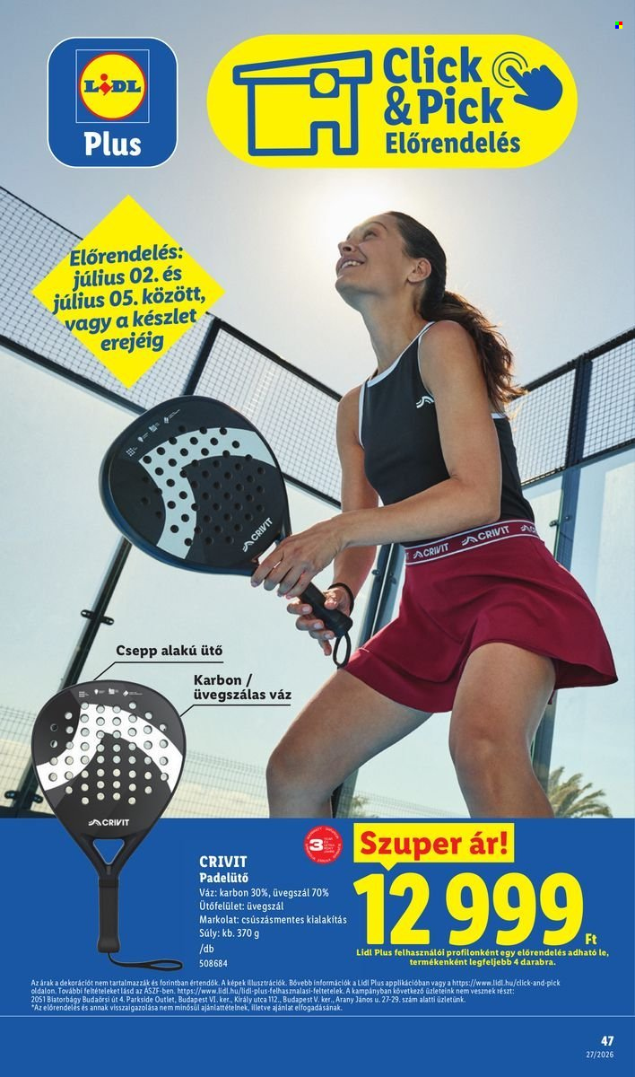 Lidl akciós újságok - 2026.07.02 - 2026.07.08. Oldal 47