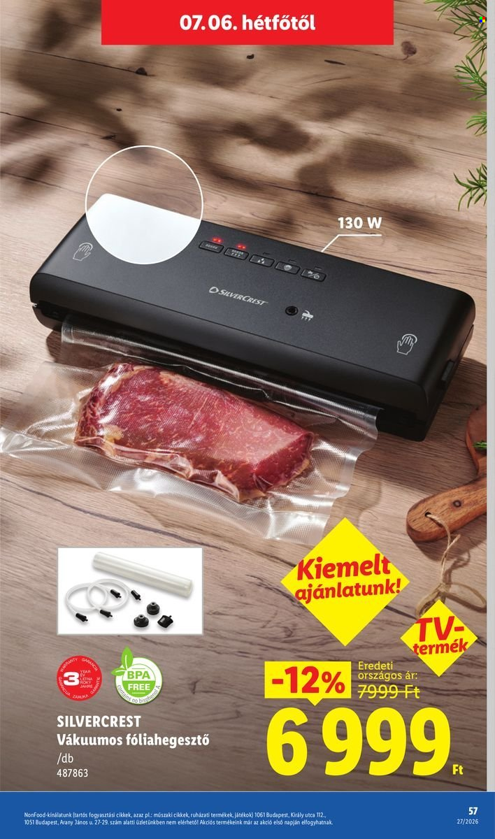 Lidl akciós újságok - 2026.07.02 - 2026.07.08. Oldal 57