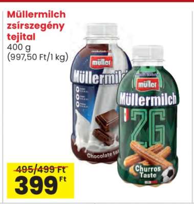 Müllermilch zsírszegény tejital