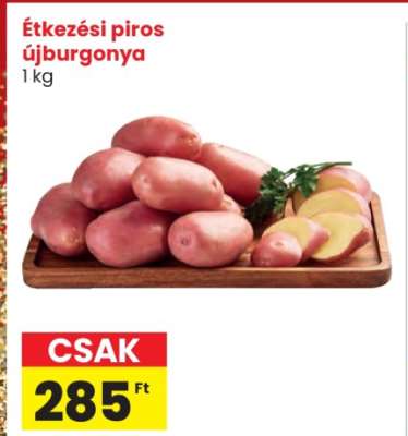 Étkézési piros újburgonya