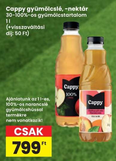 Cappy gyümölcslé, -nektár