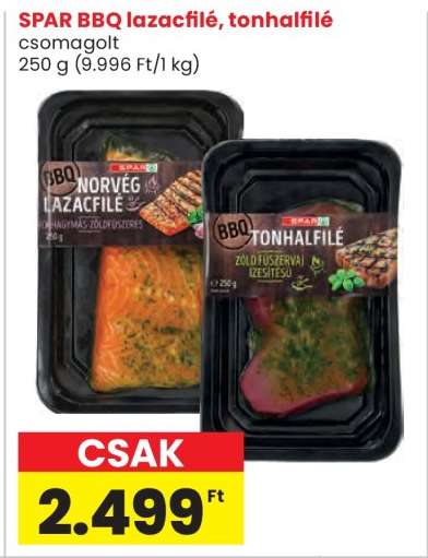 SPAR BBQ lazacfilé, tonhalfilé