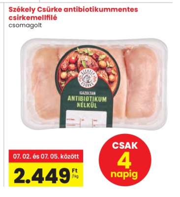 Székely Csürke antibiotikummmentes csirkemellfilé