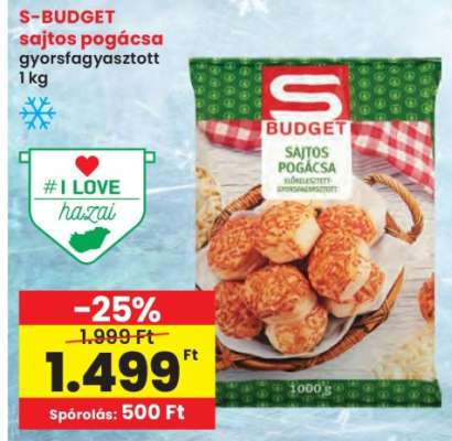 S-BUDGET sajtos pogácsa