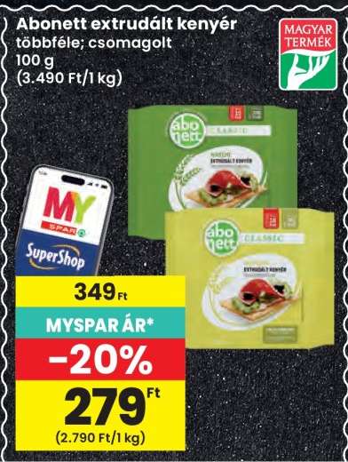 ABONETT Extrudált kenyér