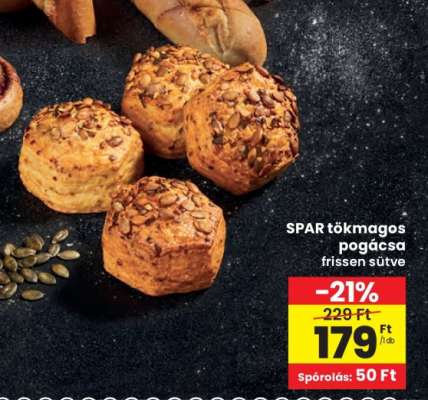 SPAR tökmagos pogácsa