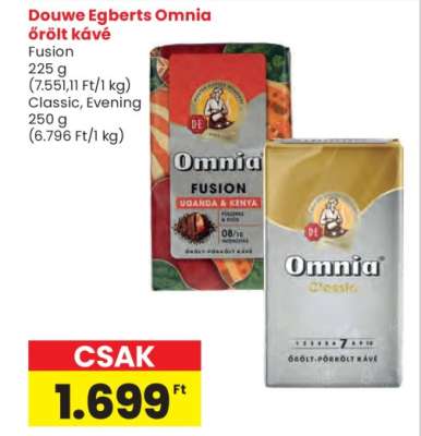 Douwe Egberts Omnia Őrölt Kávé
