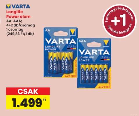 VARTA Longlife Power elem